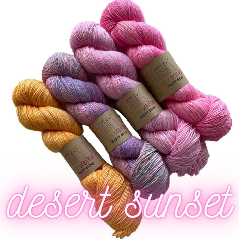 Desert Sunset shawl kit